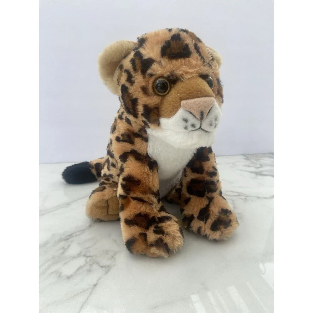 Wild Republic Leopard Cheetah Spotted Plush 9” Stuffed Animal Toy